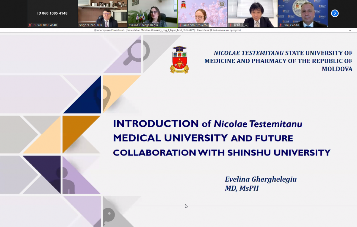 "Nicolae Testemitanu" State University of Medicine and Pharmacy of the Republic of Moldova and Shinshu University in Japan
